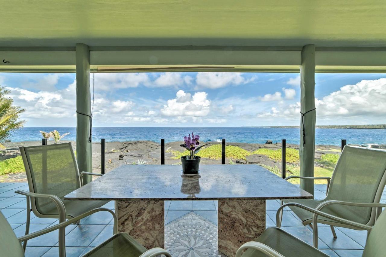 Direct Oceanfront, Big Island Home ケアアウ エクステリア 写真